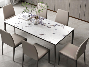 空白格 岩板長型餐桌