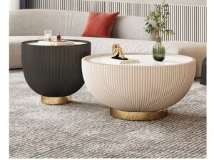 穹頂之下 岩板圓形子母茶几