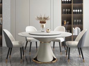 生日快樂 功能型轉檯岩板餐桌