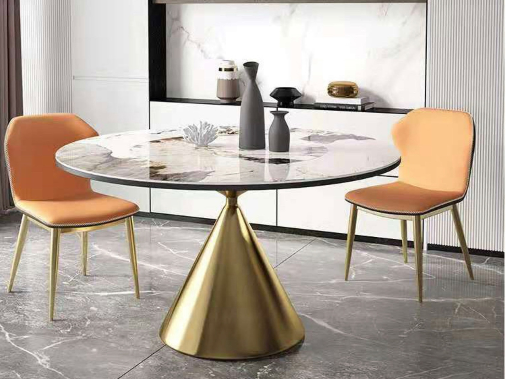 時光沙鐘 圓型餐桌/洽談桌