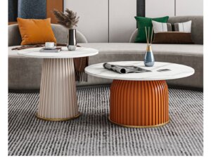 佩納宮 岩板圓形子母茶几