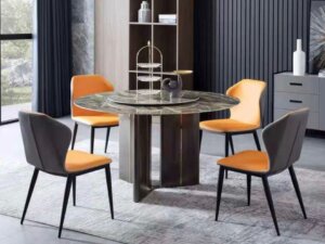 貓眼秘境 功能型轉檯岩板餐桌